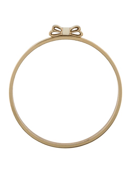 Kate Spade New York Enamel Take A Bow Bangle Bracelet
