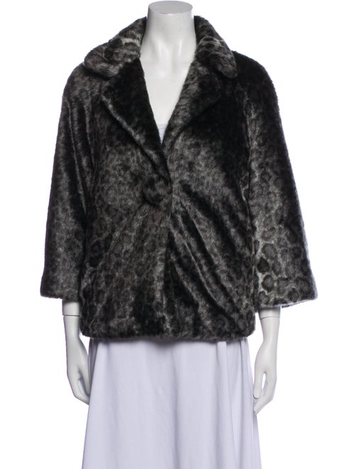 Kate Spade New York Faux Fur Animal Print Faux Fur Jacket