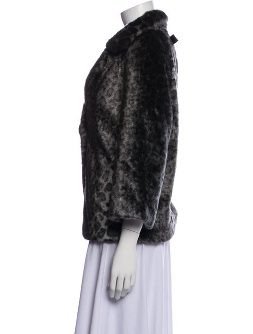Kate Spade New York Faux Fur Animal Print Faux Fur Jacket