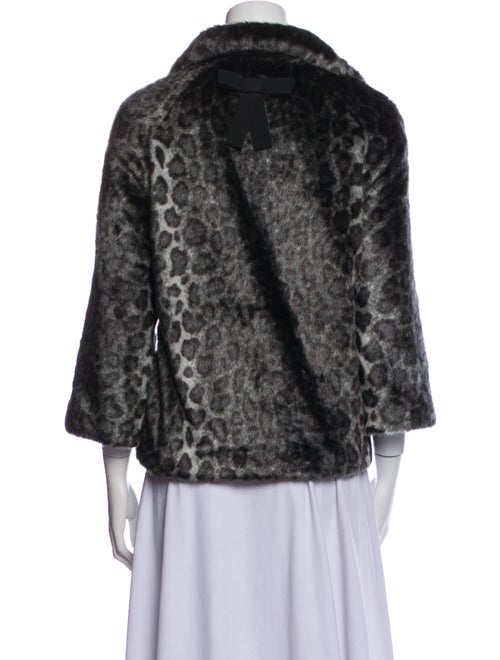 Kate Spade New York Faux Fur Animal Print Faux Fur Jacket