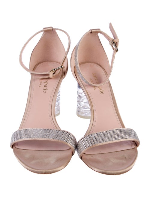 Kate Spade New York Satin Crystal Embellishments Sandals