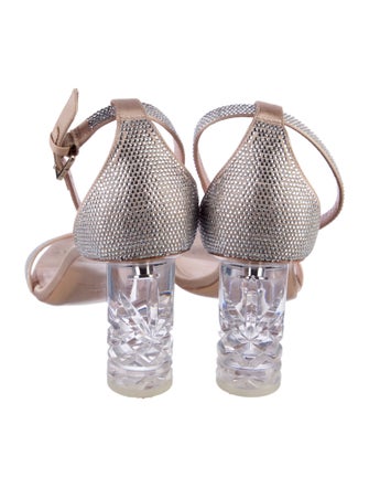 Kate Spade New York Satin Crystal Embellishments Sandals
