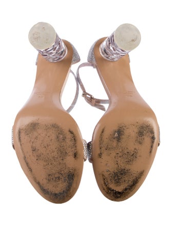 Kate Spade New York Satin Crystal Embellishments Sandals