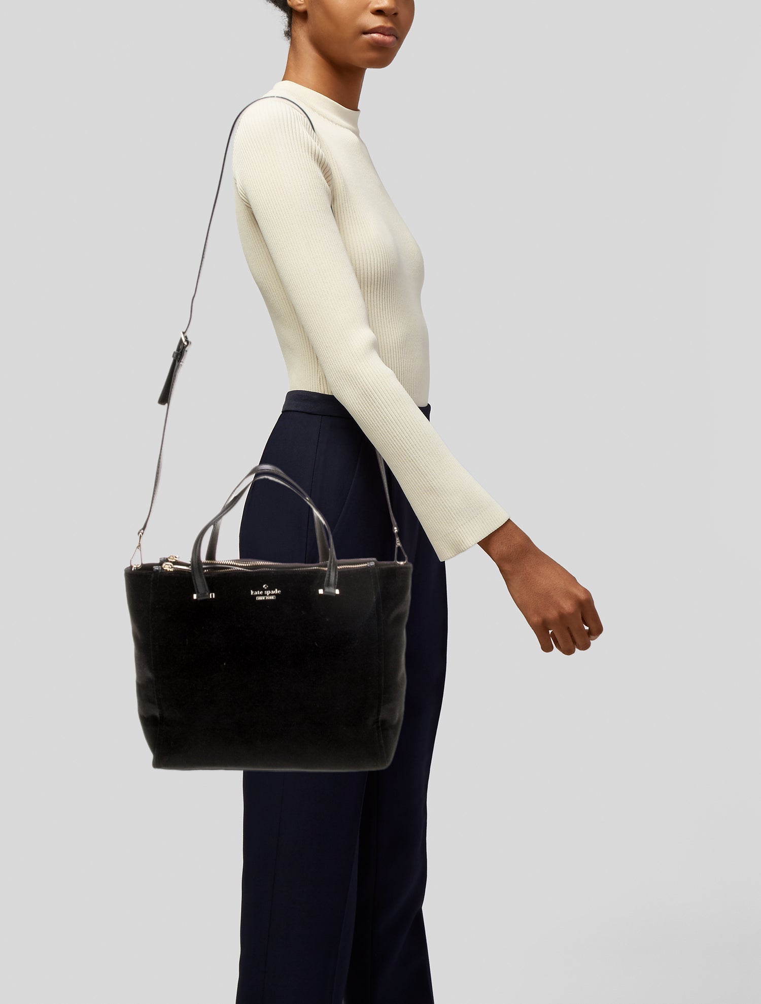 Kate Spade New York Velvet Shoulder Bag