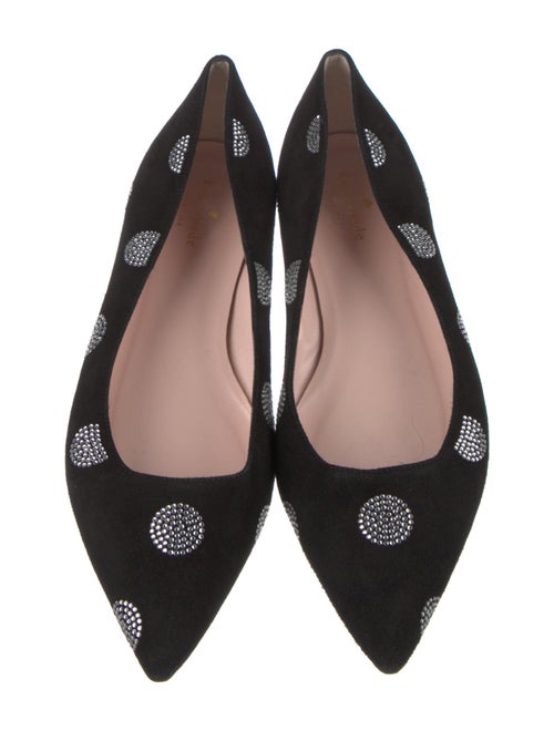 Kate Spade New York Suede Crystal Embellishments Flats