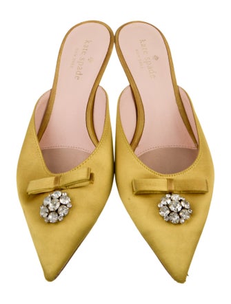 Kate Spade New York Satin Bow Accents Mules