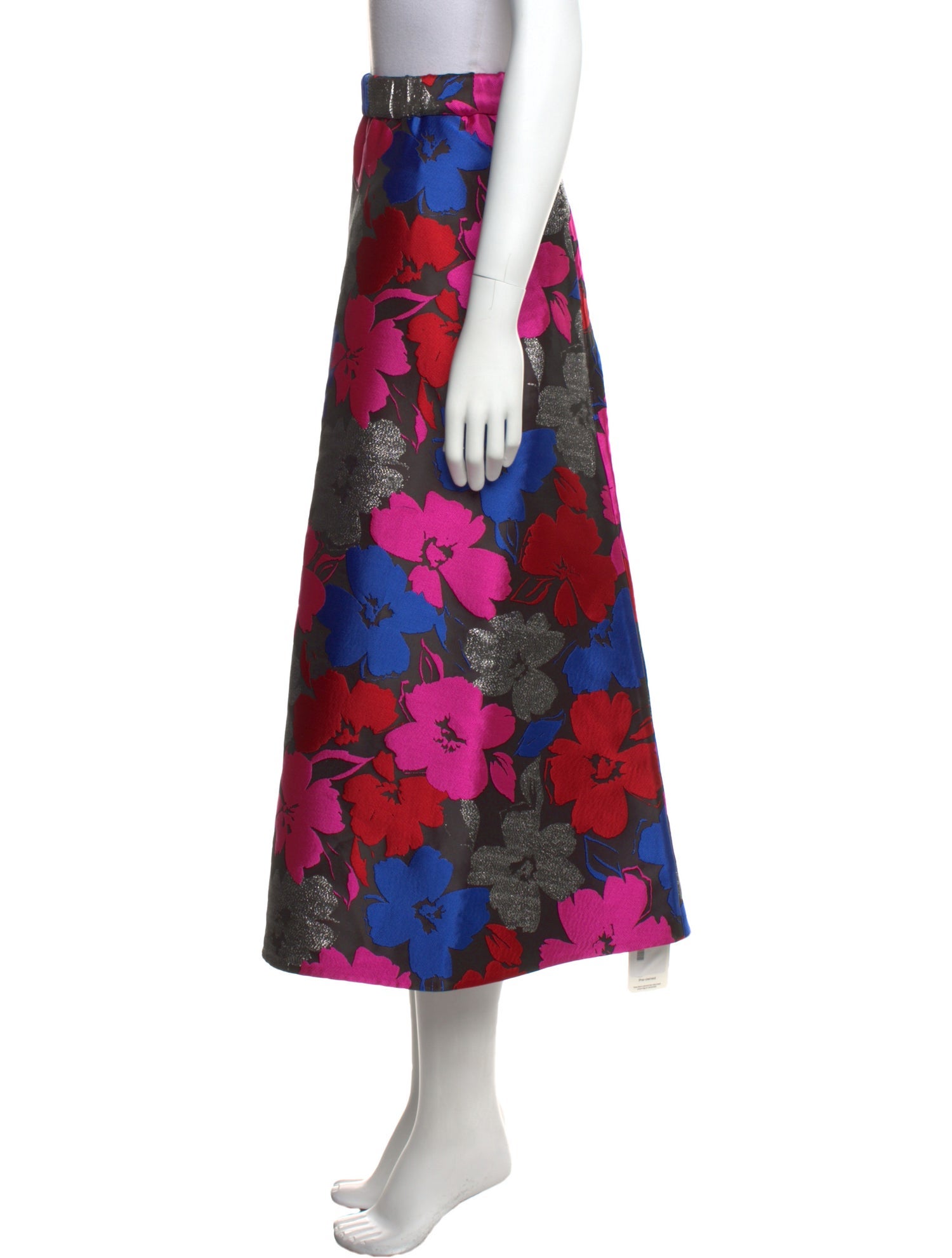 Kate Spade New York Floral Print Midi Length Skirt