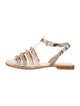 Kate Spade New York Embossed Leather Animal Print Gladiator Sandals