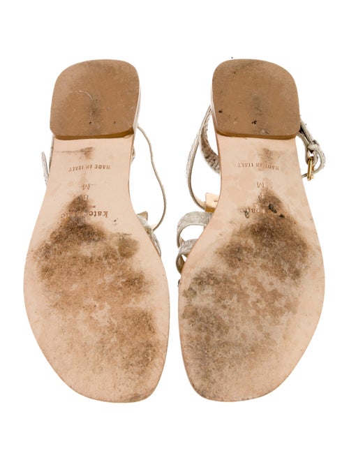 Kate Spade New York Embossed Leather Animal Print Gladiator Sandals