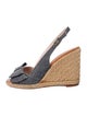 Kate Spade New York Denim Bow Accents Slingback Sandals