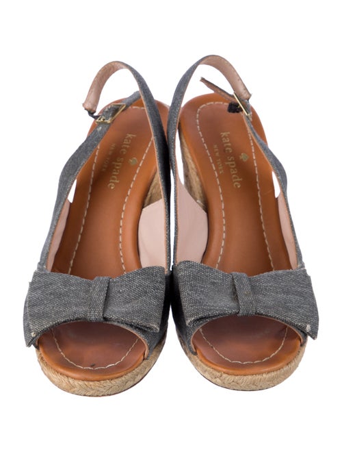 Kate Spade New York Denim Bow Accents Slingback Sandals