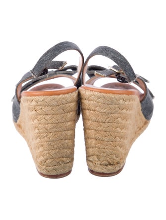 Kate Spade New York Denim Bow Accents Slingback Sandals