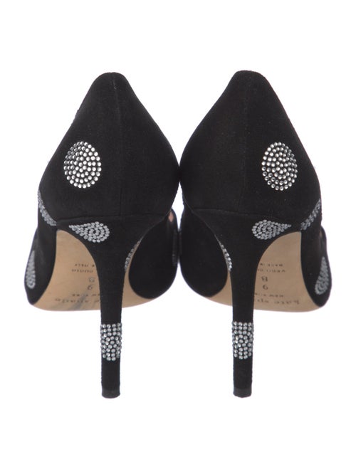 Kate Spade New York Suede Crystal Embellishments Pumps
