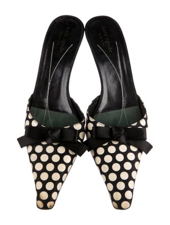 Kate Spade New York Printed Bow Accents Mules