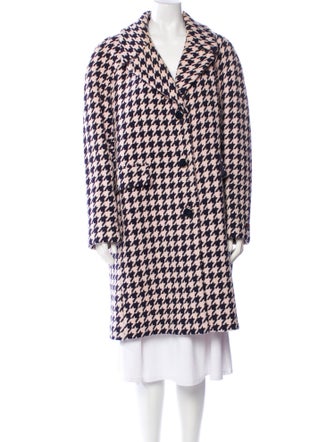 Kate Spade New York Wool Houndstooth Print Coat