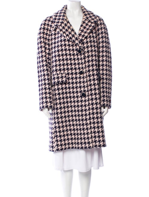 Kate Spade New York Wool Houndstooth Print Coat