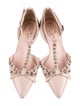 Kate Spade New York Leather Crystal Embellishments D'Orsay Flats