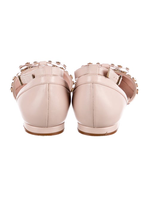 Kate Spade New York Leather Crystal Embellishments D'Orsay Flats