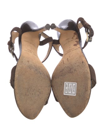 Kate Spade New York Canvas Beaded Accents T-Strap Sandals