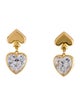 Kate Spade New York Crystal "Everyday Spade" Heart Drop Earrings