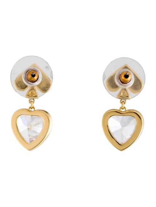 Kate Spade New York Crystal "Everyday Spade" Heart Drop Earrings