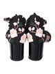 Kate Spade New York Floral Print Embroidered Accent Sandals