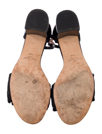 Kate Spade New York Floral Print Embroidered Accent Sandals