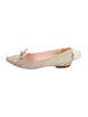 Kate Spade New York Suede Pom-Pom Embellishments Flats