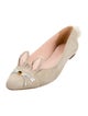 Kate Spade New York Suede Pom-Pom Embellishments Flats