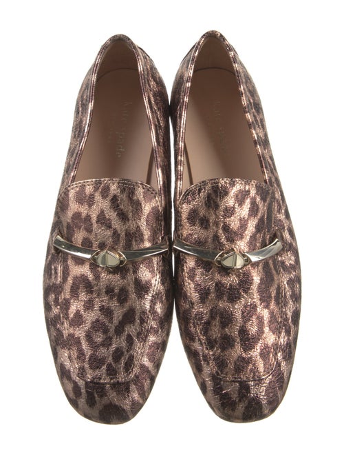 Kate Spade New York Leather Animal Print Loafers