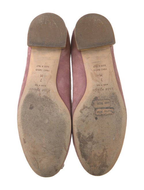 Kate Spade New York Suede Bow Accents Ballet Flats