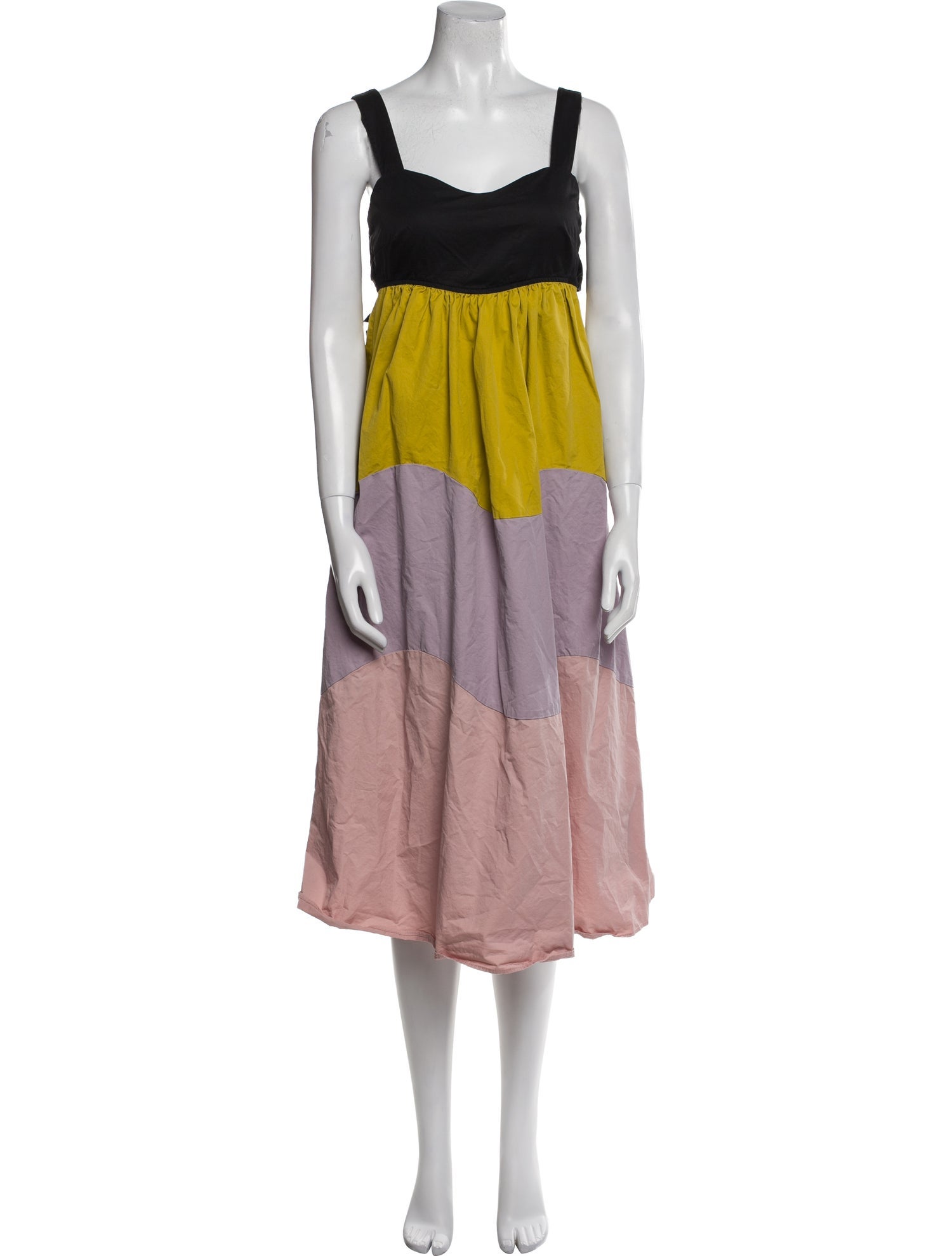 Kate Spade New York Colorblock Pattern Midi Length Dress
