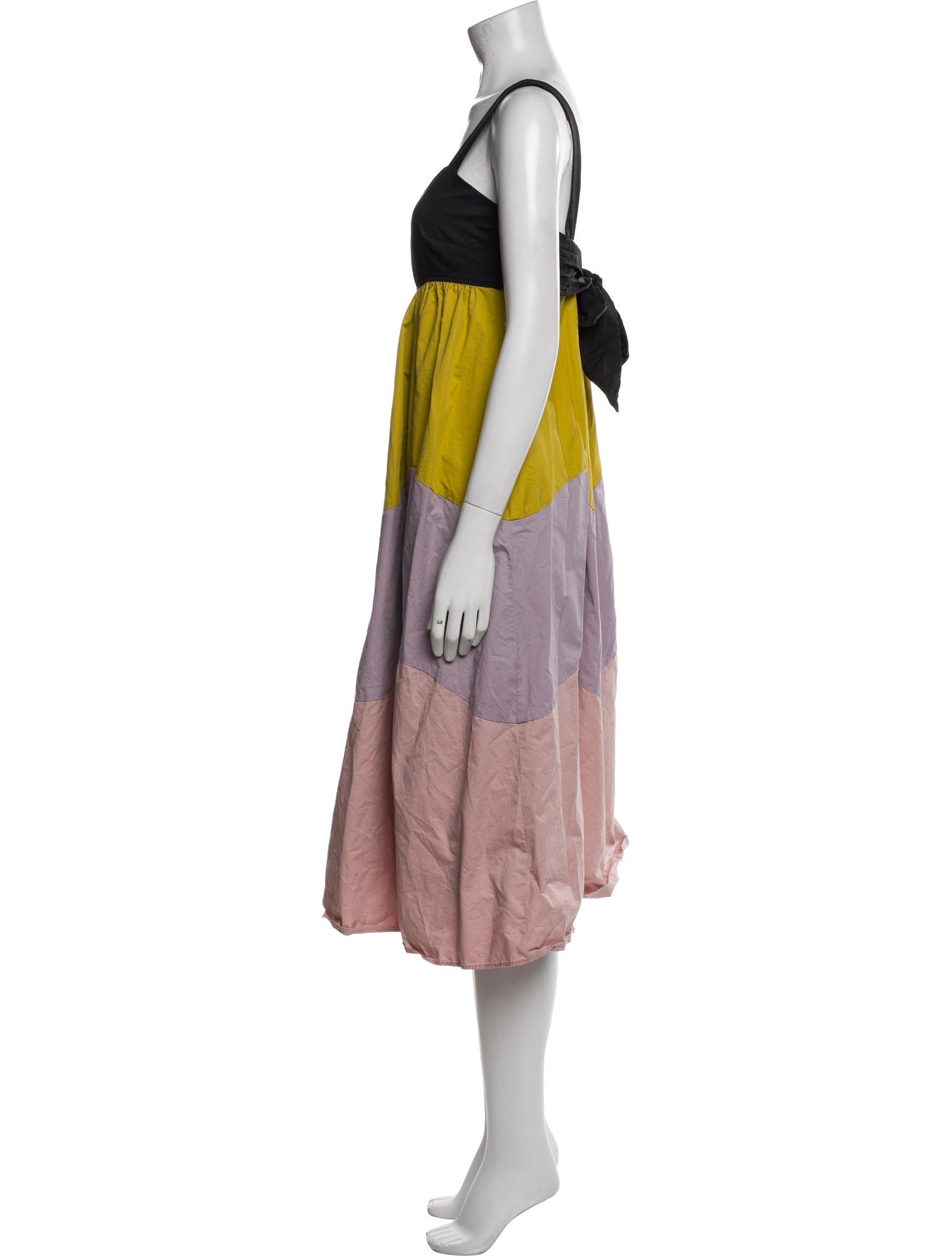 Kate Spade New York Colorblock Pattern Midi Length Dress