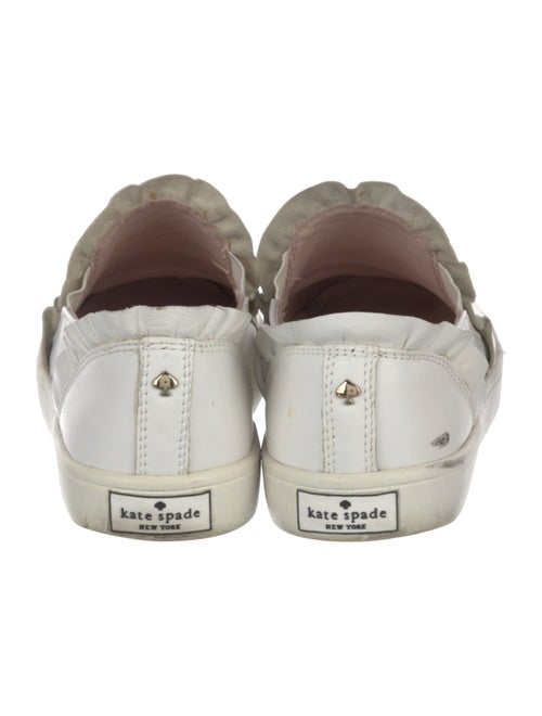 Kate Spade New York Leather Ruffle Embellishment Sneakers