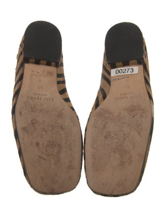 Kate Spade New York Leather Animal Print Flats