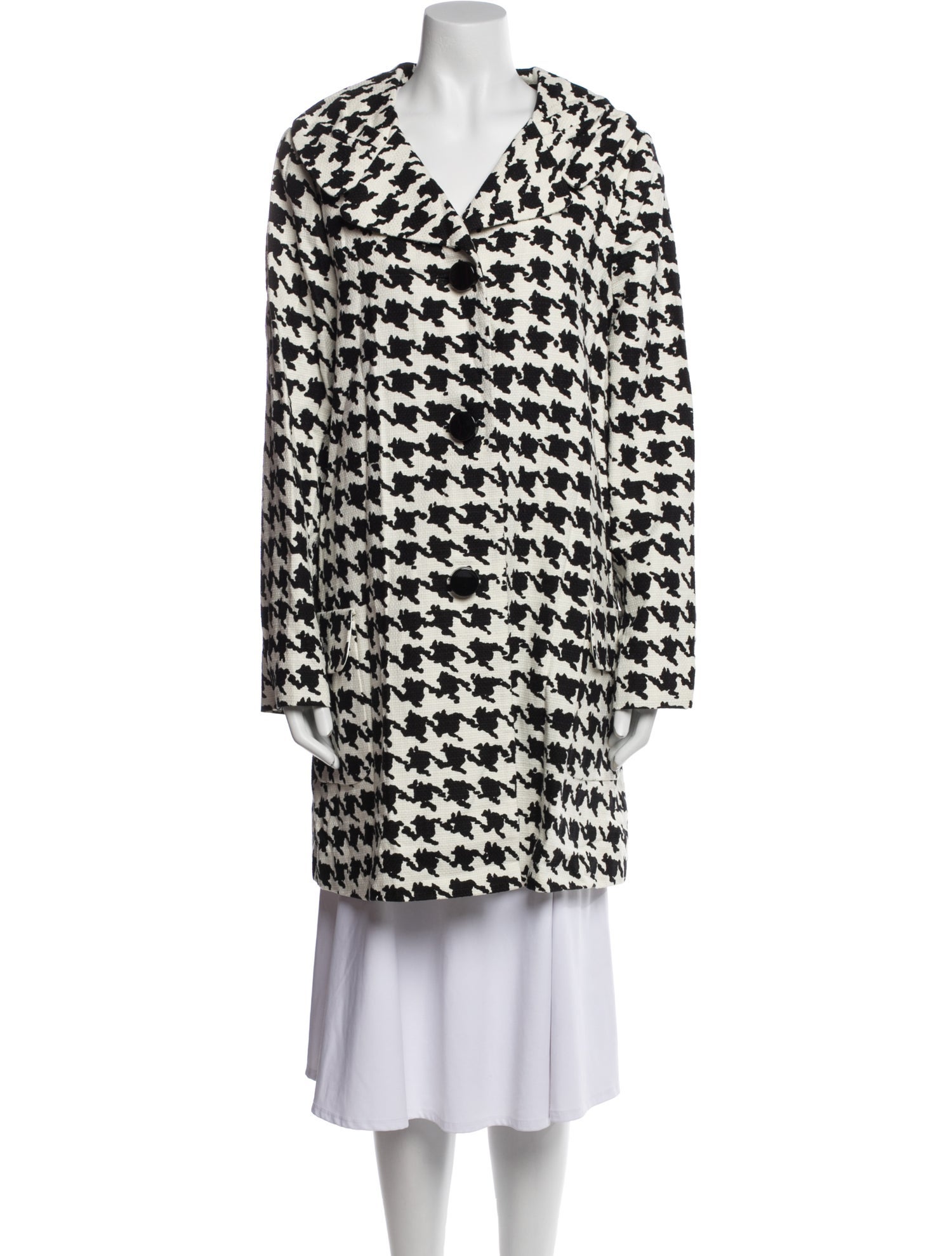 Kate Spade New York Houndstooth Print Coat w/ Tags