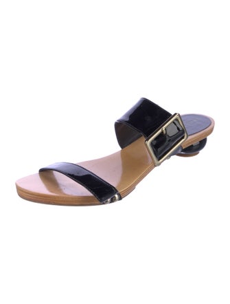 Kate Spade New York Patent Leather Studded Accents Slides