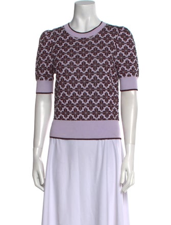 Kate Spade New York Printed Crew Neck Sweater