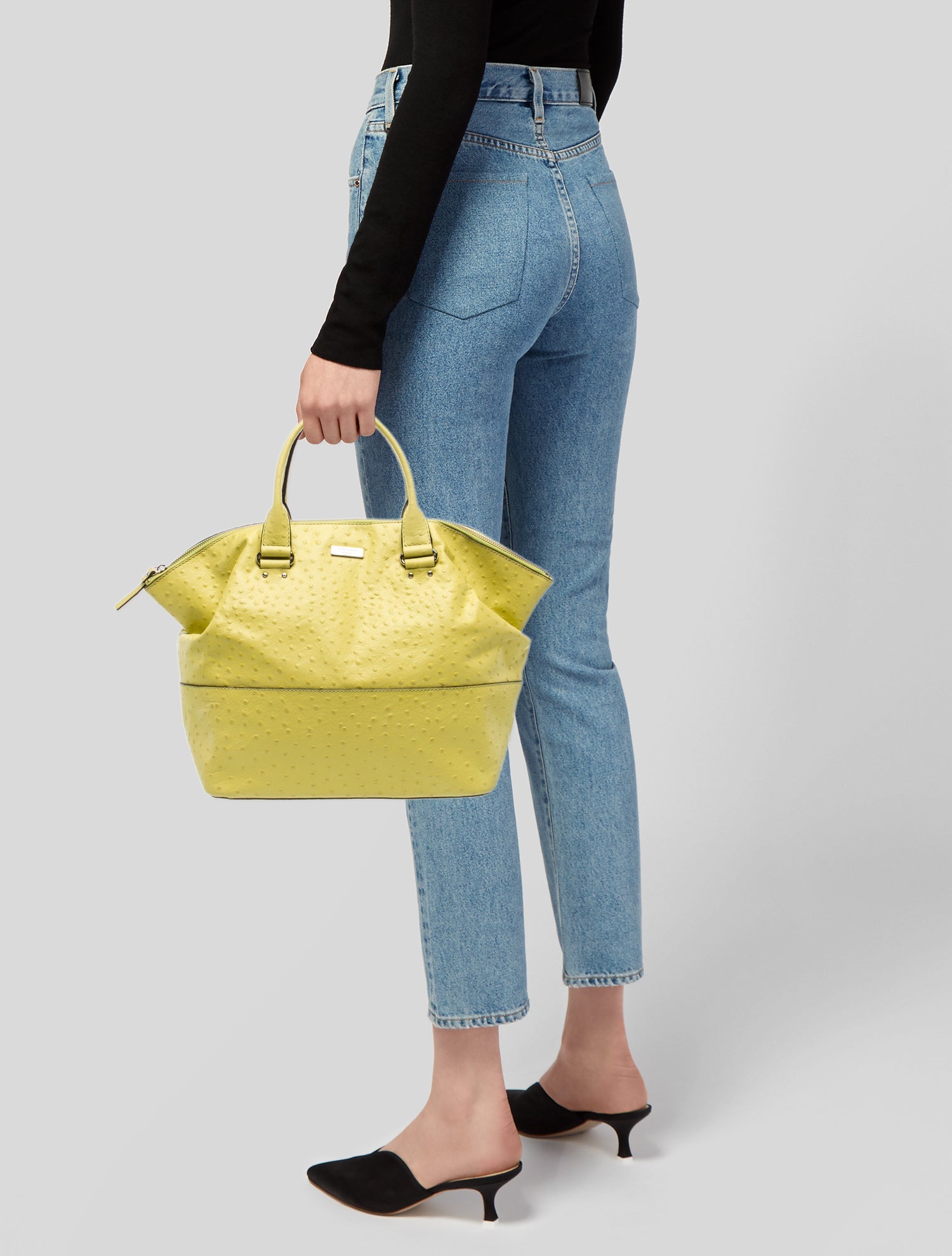 Kate Spade New York Embossed Leather Top Handle Bag