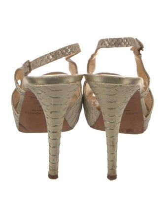 Kate Spade New York Embossed Leather Slingback Sandals