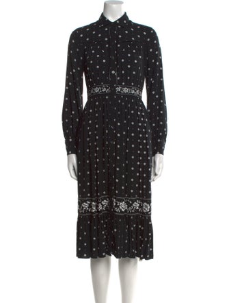 Kate Spade New York Printed Midi Length Dress
