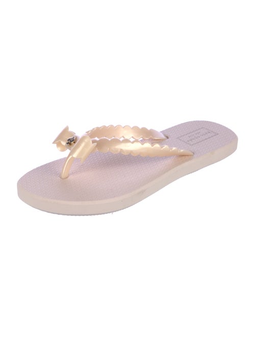 Kate Spade New York Rubber Bow Accents Flip Flops