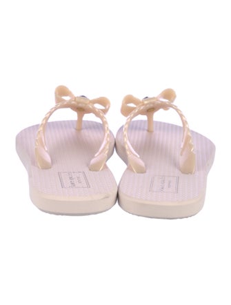 Kate Spade New York Rubber Bow Accents Flip Flops