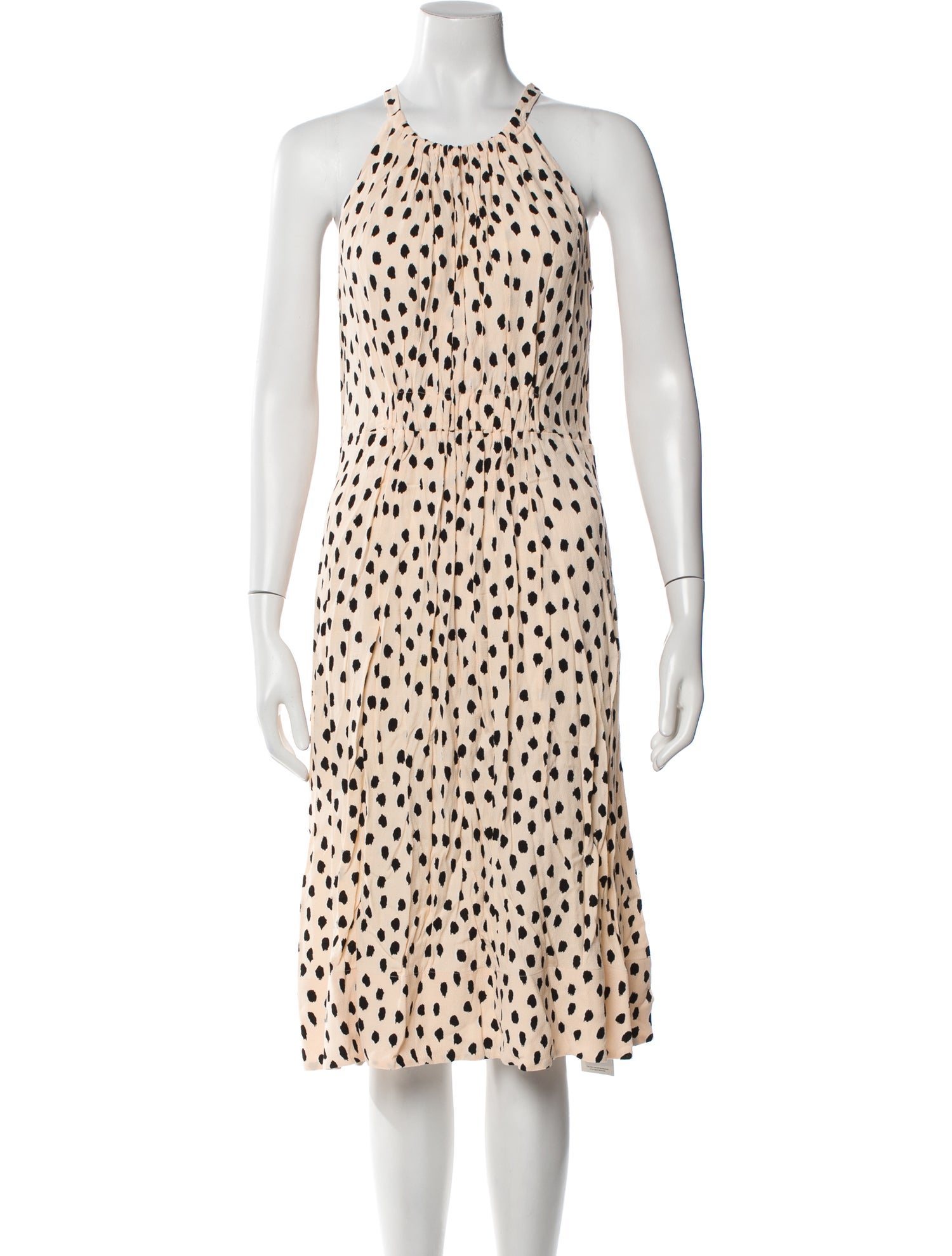 Kate Spade New York Polka Dot Print Midi Length Dress