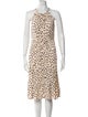 Kate Spade New York Polka Dot Print Midi Length Dress