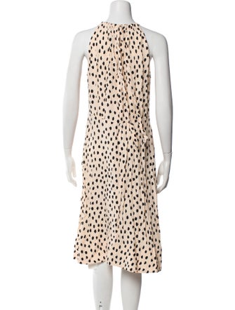 Kate Spade New York Polka Dot Print Midi Length Dress