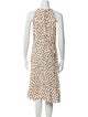 Kate Spade New York Polka Dot Print Midi Length Dress