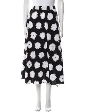 Kate Spade New York Floral Print Midi Length Skirt