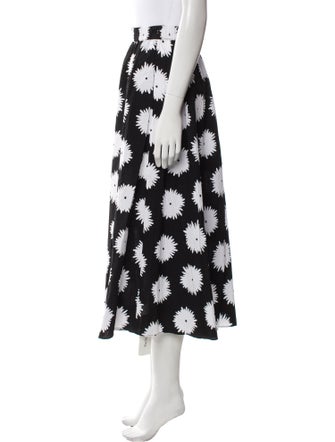 Kate Spade New York Floral Print Midi Length Skirt