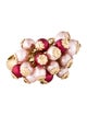 Kate Spade New York Faux Pearl Bead Cluster Cocktail Ring